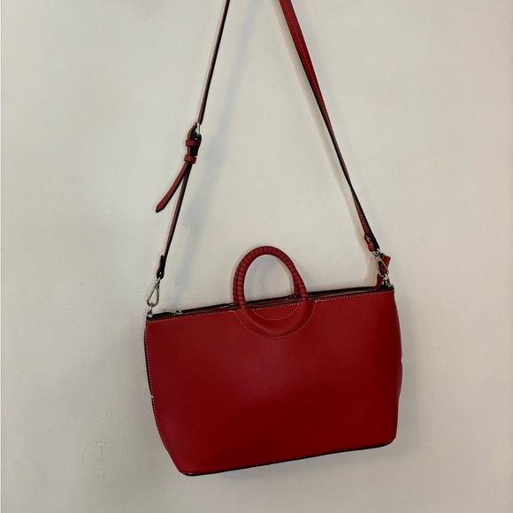 Zara red circle handle crossbody - Picture 9 of 9